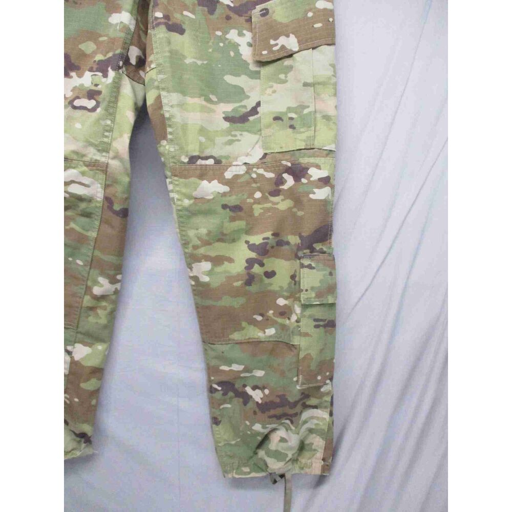 Camouflage Cargo Pants With Multiple Pockets Drawstring Cuffs Size S‎